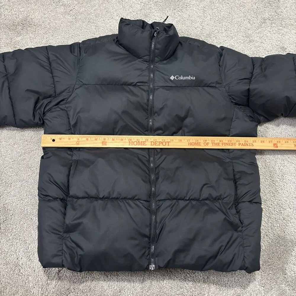 Columbia Interchange Puffer Jacket Black Mens Size Large Insulated Outdoors